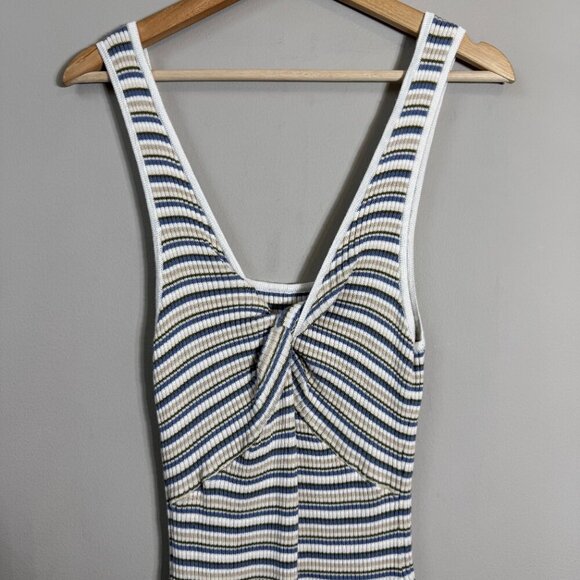 Abercrombie & Fitch Striped Knit Bodycon Mini Dress Women Large Reversible NWOT - Picture 9 of 13